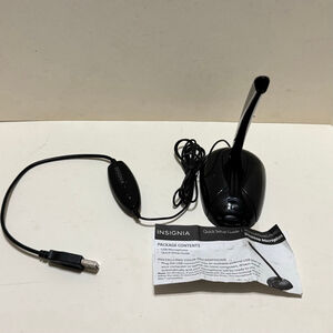 Insignia NS-PAUM50 USB Wired Microphone for Computer Video Calls, Black "D4D"
